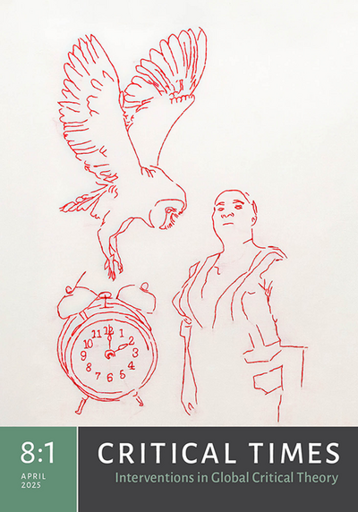 Cover image of Critical Times, Volume 8, Issue 1